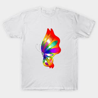 LGBTQIA+ Flag Butterfly T-Shirt